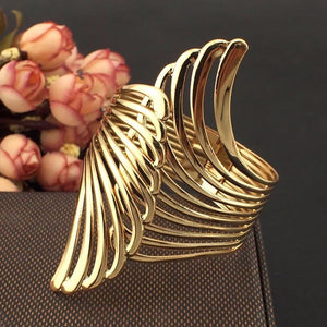 Punk Alloy Wing Cuff Bangle for Women BL354