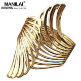 Punk Alloy Wing Cuff Bangle for Women BL354