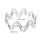 4-layer Wavelike Alloy Torques Chokers Necklaces Metal Bib Collar Necklace