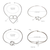 Geometric Alloy Chokers Necklaces for Women Jewelry Bib Collar Necklace