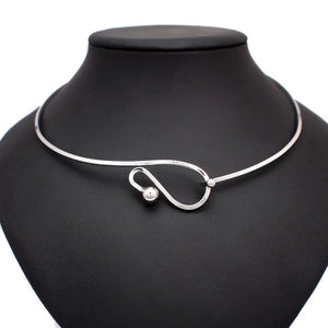 Geometric Alloy Collar Choker Necklace Women Accessories Charm Torques