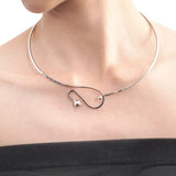 Geometric Alloy Collar Choker Necklace Women Accessories Charm Torques