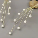 Copper Weave Torques Necklaces Women Pearl Statement Choker