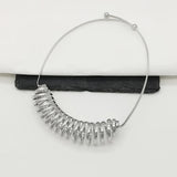 Spring Metal Chunky Choker Collar Necklace for Women Statement Jewelry