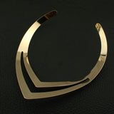 Punk V Shape Torques Choker Bib Collar Necklace for Women