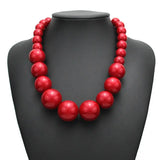 Pearl Choker Necklace Big Beads Statement Bride Party Beaded