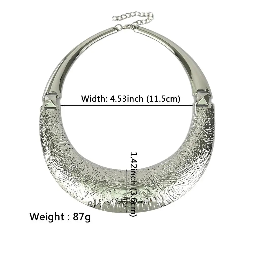 Indian Vintage Torques Choker Necklaces Metal Statement Necklaces For Women