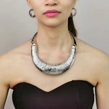 Indian Vintage Torques Choker Necklaces Metal Statement Necklaces For Women