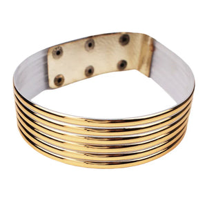 Leather Statement Choker Necklace For Women African Jewelry