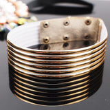 Leather Statement Choker Necklace For Women African Jewelry