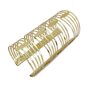 Big Hollow Alloy Cuff Bangles Women Party Bracelets