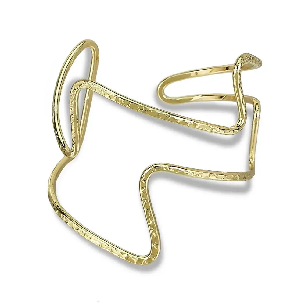 Irregular Geometric Metal Bracelets Vintage Big Cuff Bangles Girls Party Jewelry