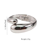 Mixed Alloy Big Cuff Bracelets For Women Jewelry Metal Statement Bangles
