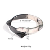 Mixed Alloy Cuff Bracelet Metal Bangle Gift