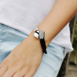 Mixed Alloy Cuff Bracelet Metal Bangle Gift