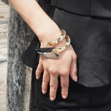 Mixed Alloy Cuff Bracelet Metal Bangle Gift
