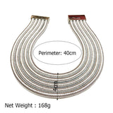 Multilayer Chokers Necklaces Chunky Collar Statement Necklace