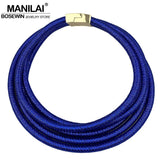 Multilayer Chokers Necklaces Chunky Collar Statement Necklace