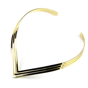3 Layer Bright Metal Weld Bib Women Necklaces