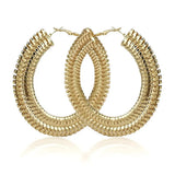 Punk Wide Chain Hoop Earrings Statement Brincos Jewelry