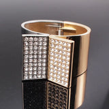 Rhinestone Cuff Bracelet High Alloy Statement Jewelry