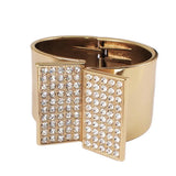 Rhinestone Cuff Bracelet High Alloy Statement Jewelry