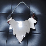 Alloy Statement Necklace Steampunk Leaf Choker