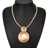 Simulated Pearl Choker Necklace for Women Statement Jewelry