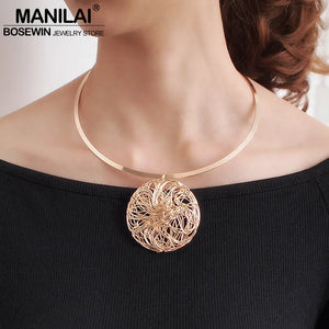 Torques Choker Necklace Statement Pendants Collar Jewelry Punk
