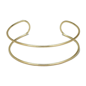 Metal Line Rigid Chocker Bib Neck Torques Choker Necklaces
