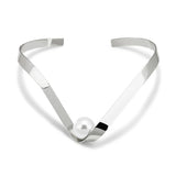 Torques Choker Necklace For Women Statement Wide Metal Collar Jewelry