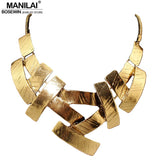 Vintage Cross Choker Necklace Snake Chain Statement Jewelry