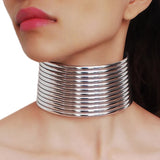 Vintage Chunky Chokers Leather Statement Necklaces Indian Style