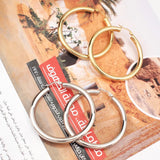 Stainless Steel Tube Hoop Earrings 55mm Diameter