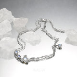 Silver Plated Bead Pendant Necklace for Women