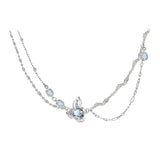 Silver Plated Bead Pendant Necklace for Women