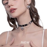 Heart Choker Necklace Trendy Jewelry for Women