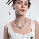 Hip-hop Versatile Choker Necklace Spring Green Beads Chain Necklace
