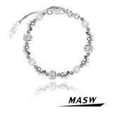 MASW Irregular Beads Pearl Bracelet High Copper