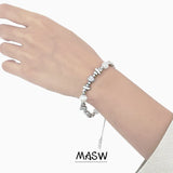 MASW Irregular Beads Pearl Bracelet High Copper