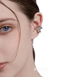 Brass Asymmetrical Earclip Earcuff Earrings For Women