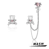 Brass Asymmetrical Earclip Earcuff Earrings For Women