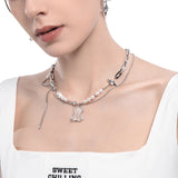 Little Bear Pendant Necklace Brass Chain for Women