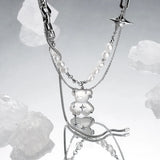 Little Bear Pendant Necklace Brass Chain for Women