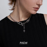 Geometric Star Pendant Necklace Women Jewelry