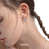 Moon Resin Earrings High Copper Silver Studs Gift