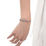 Stone and Pearl Bracelet for Women
