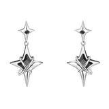 Star Earrings Modern Jewelry High Copper Metal Glass Earrings