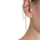 MASW Flower Earcuff Earrings High Copper Zircon Women