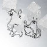 Personality Snake Earrings For Women Jewelry High Brass Earcuff Earrings